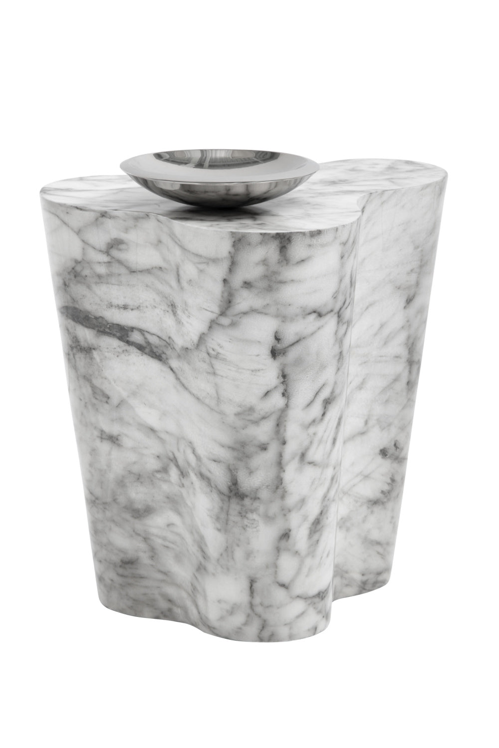 Modern European furniture - Marble-Look Indoor/Outdoor End Table S - www.oroa.com | Oroa.com