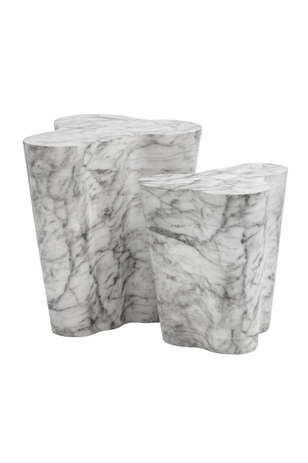 Modern European furniture - Marble-Look Indoor/Outdoor End Table S - www.oroa.com | Oroa.com