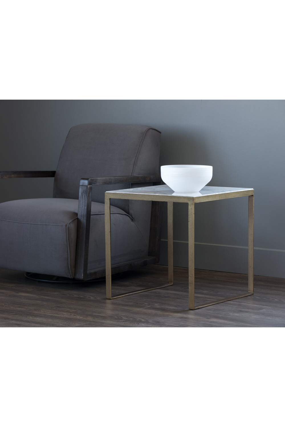Modern European furniture - Italian Marble Square End Table - www.oroa.com | Oroa.com
