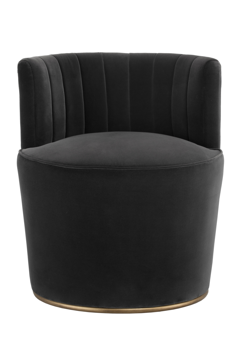 Modern European furniture - Gray Channeled-Back Lounge Chair - www.oroa.com | Oroa.com