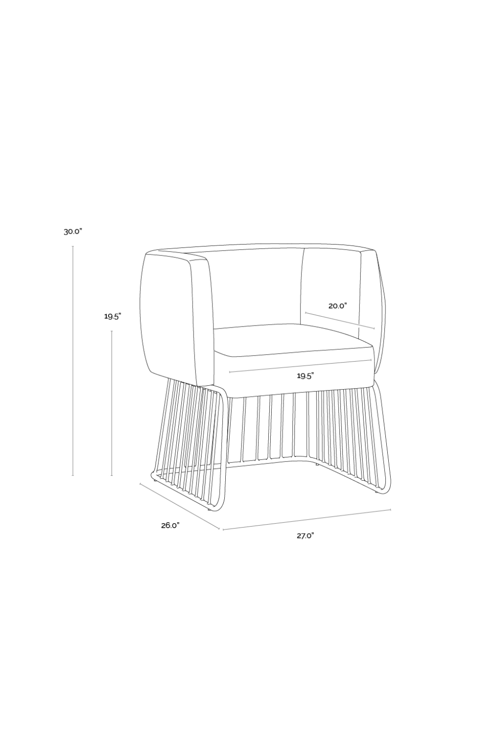 Modern European furniture - Gray Fabric Modern Dining Chair - www.oroa.com | Oroa.com