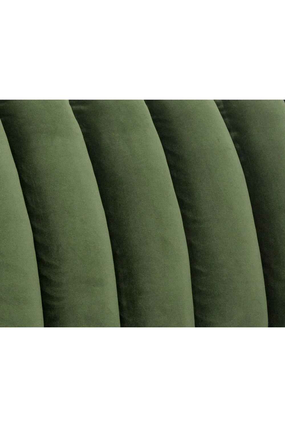 Modern European furniture - Channeled Green Velvet Sofa - www.oroa.com | Oroa.com