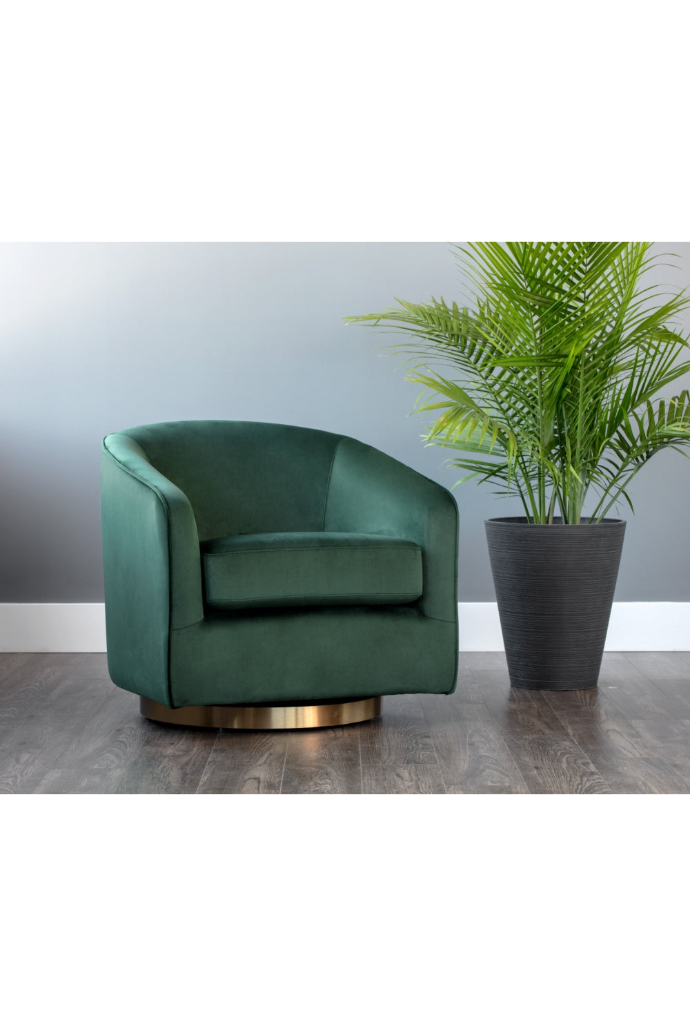 Modern European furniture - Curved Swivel Lounge Chair - www.oroa.com | Oroa.com