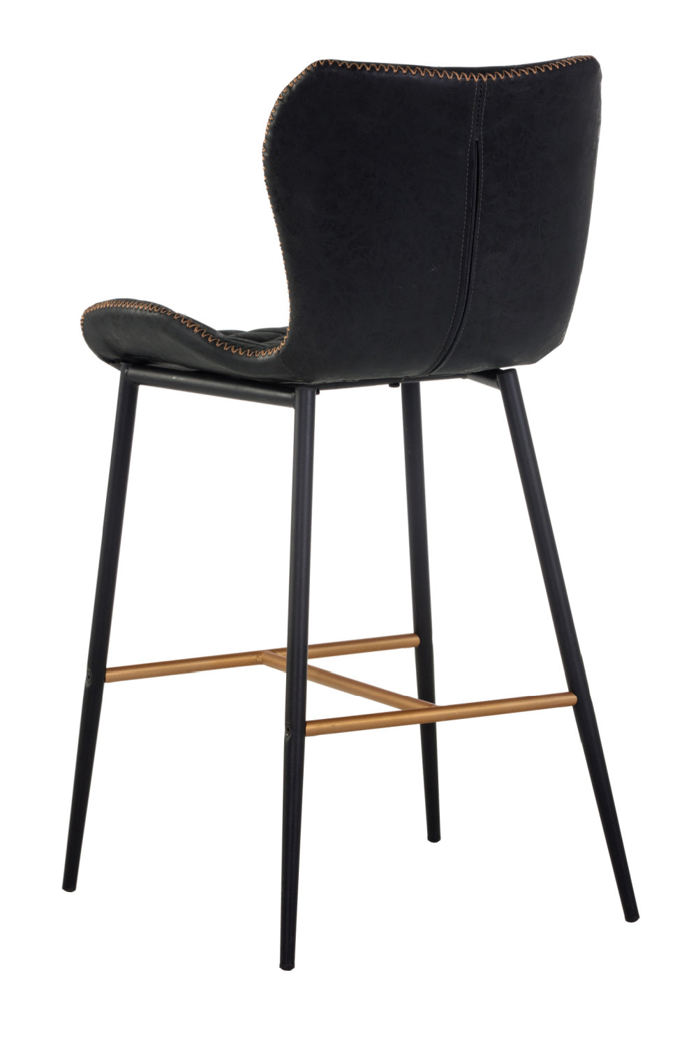 Modern European furniture - Leather-Look Diamond-Stitched Counter Stools (2) - www.oroa.com | Oroa.com
