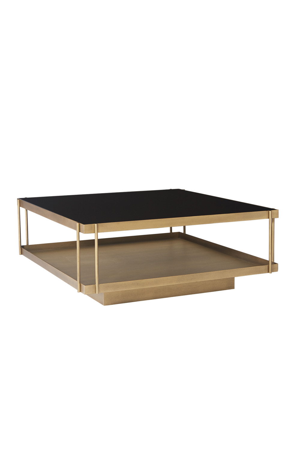 Modern European furniture - Square Black Glass Coffee Table - www.oroa.com | Oroa.com