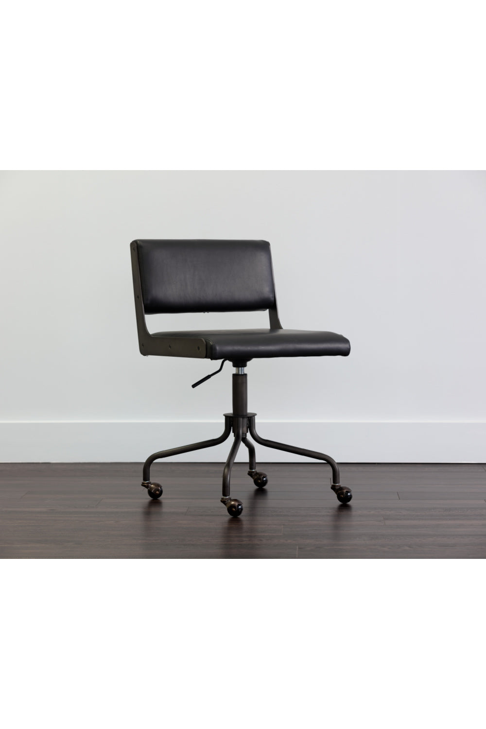 Modern European furniture - Black Leather Look Office Chair - www.oroa.com