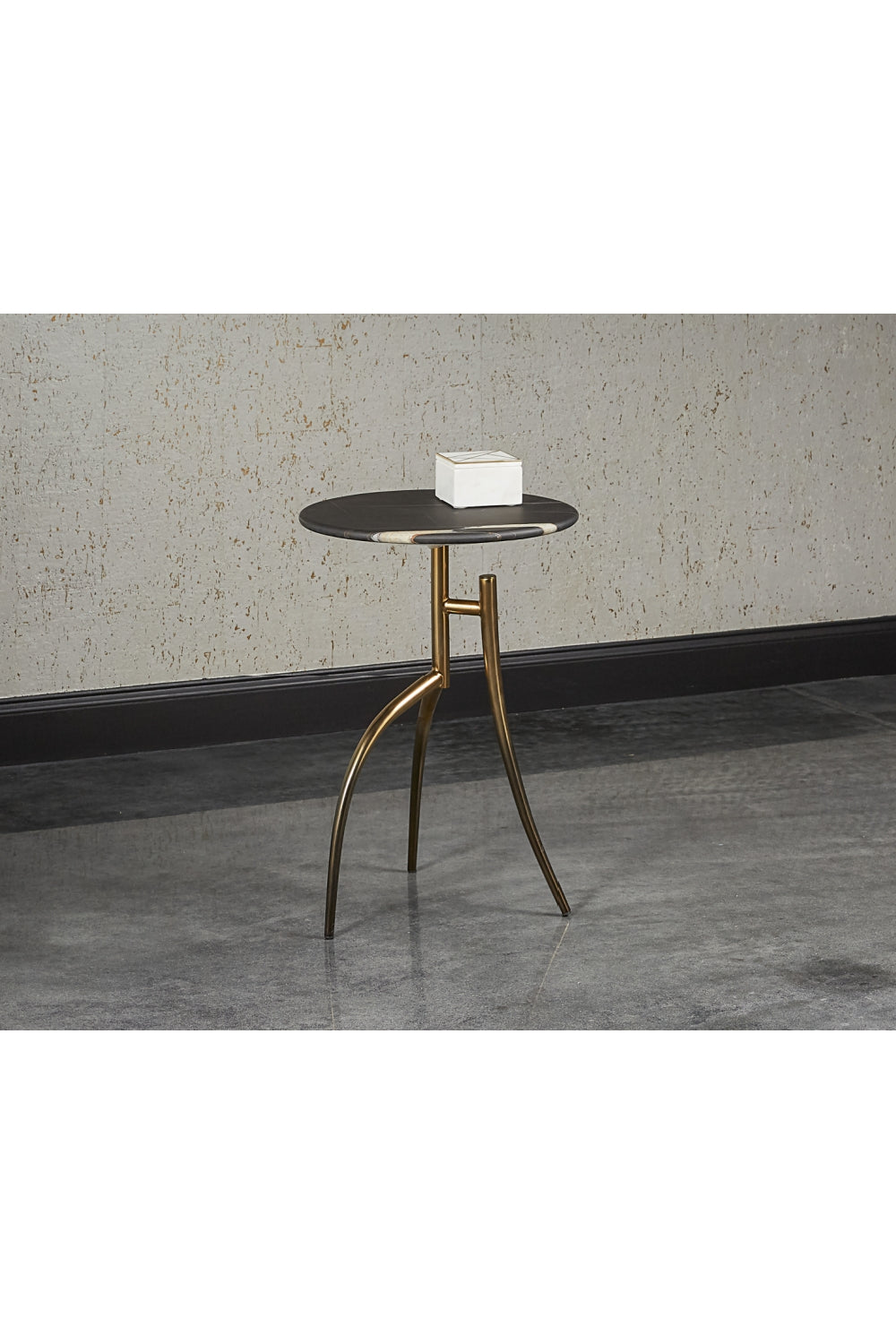 Modern European furniture - Black Marble End Table - www.oroa.com | Oroa.com
