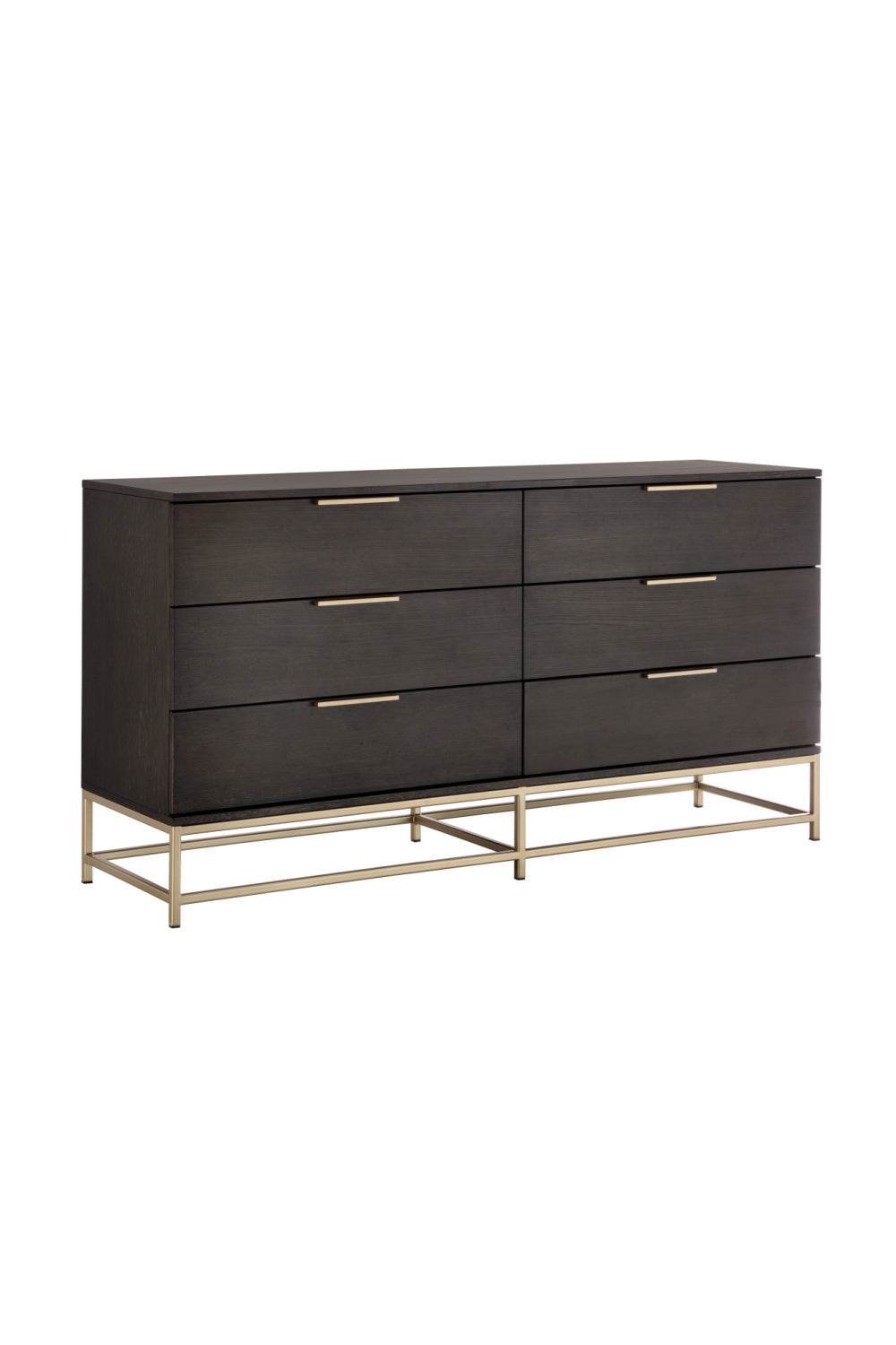 Modern European furniture - Dark Gray Oak 6-Drawer Dresser - www.oroa.com | Oroa.com