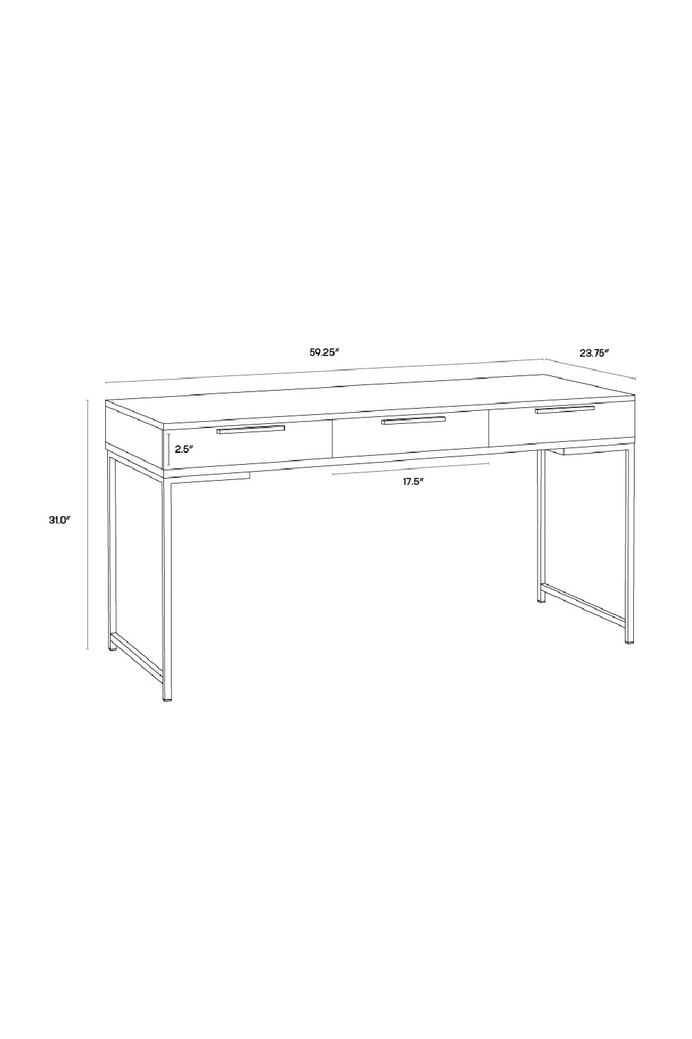 Modern European furniture - Minimalist Wood Office Desk - www.oroa.com | Oroa.com