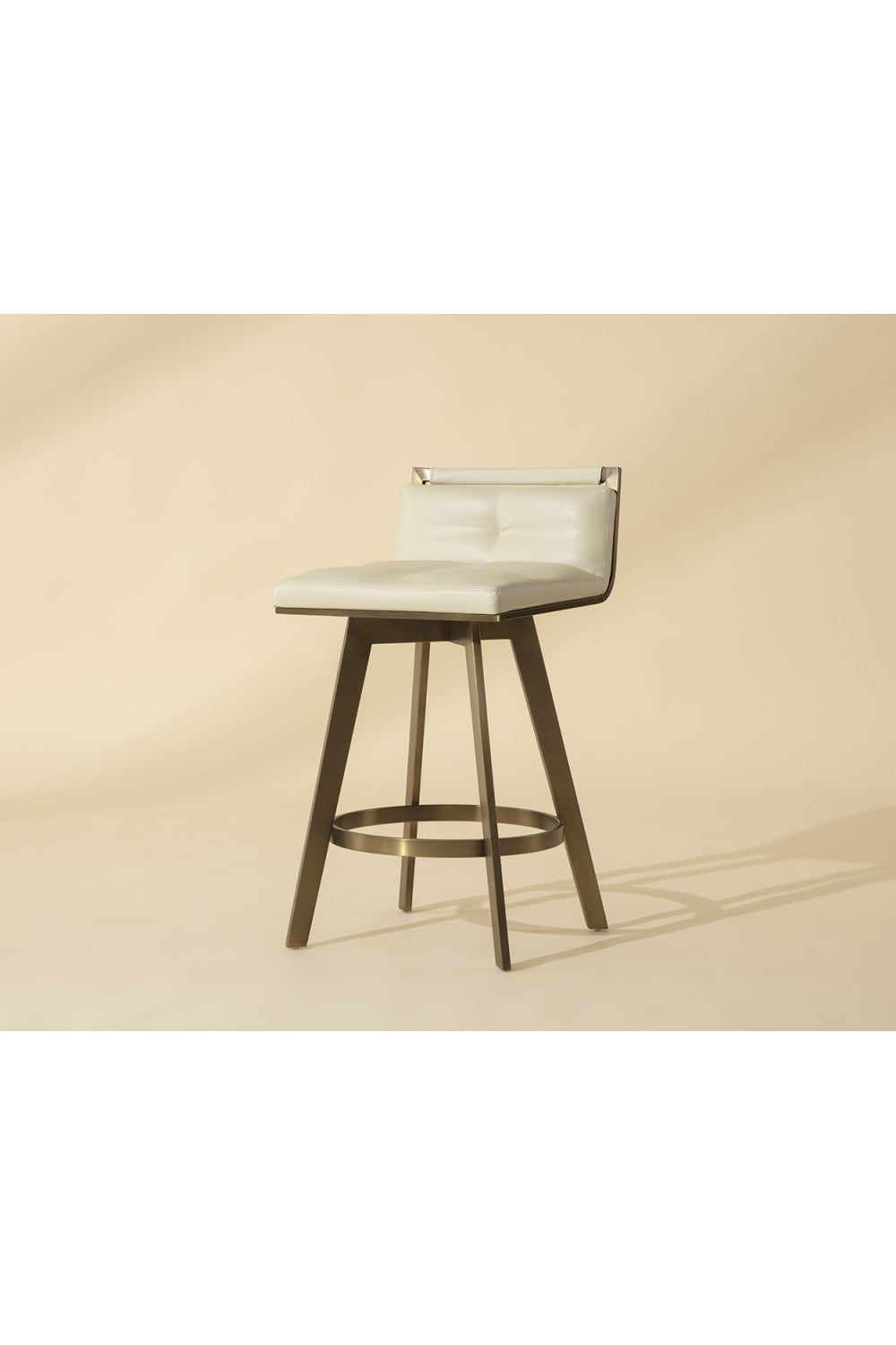 Modern European furniture - Swivel Counter Stool with Metal Frame - www.oroa.com