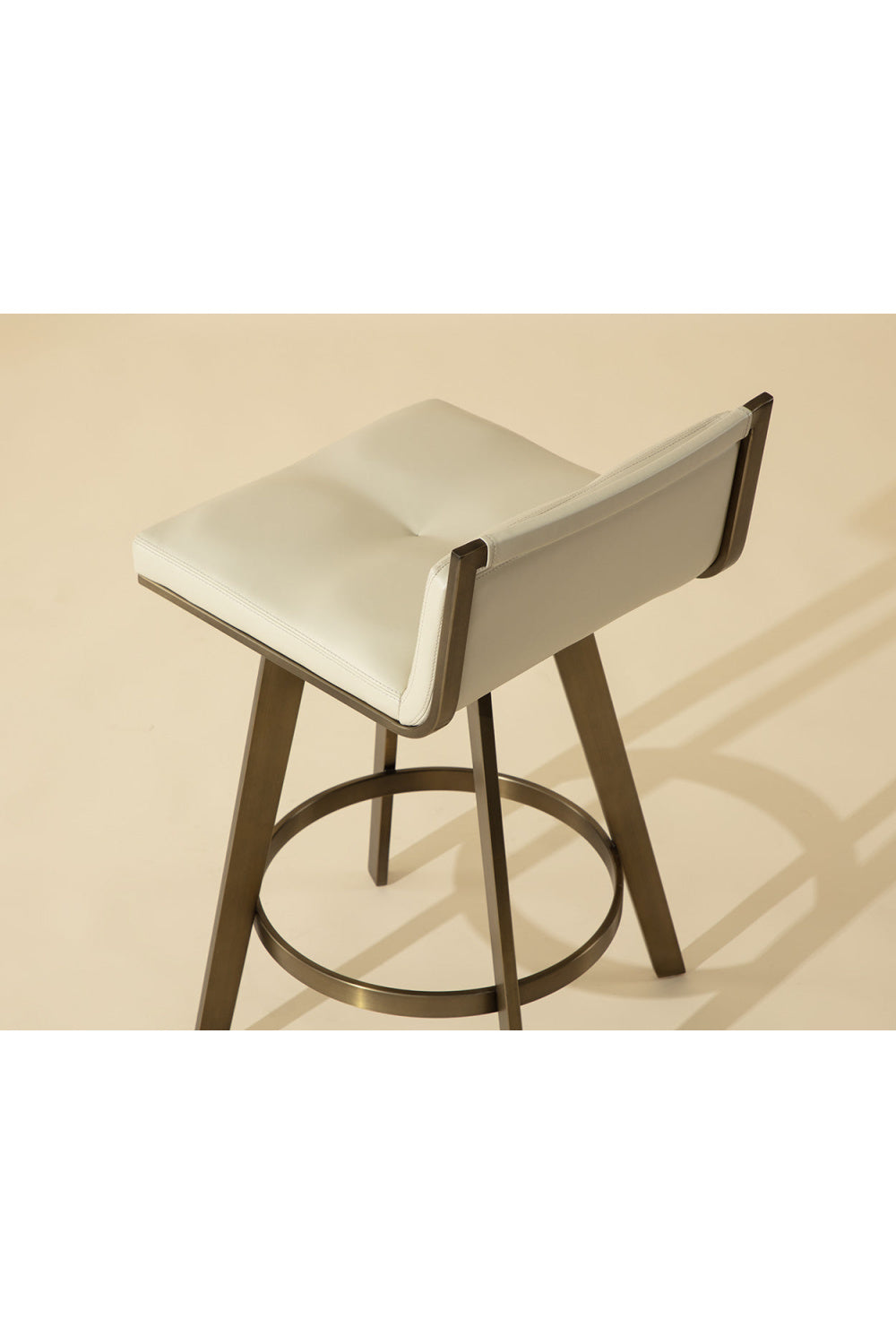 Modern European furniture - Swivel Counter Stool with Metal Frame - www.oroa.com