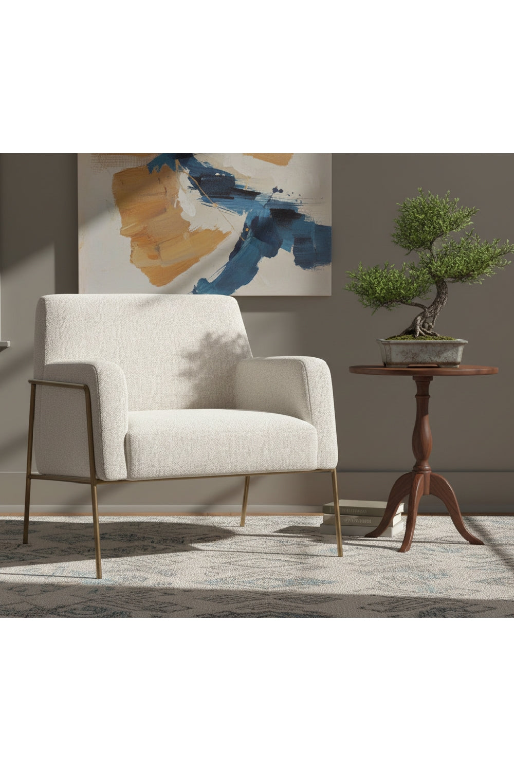 Modern European furniture - Fabric Upholstered Lounge Chair - www.oroa.com | Oroa.com