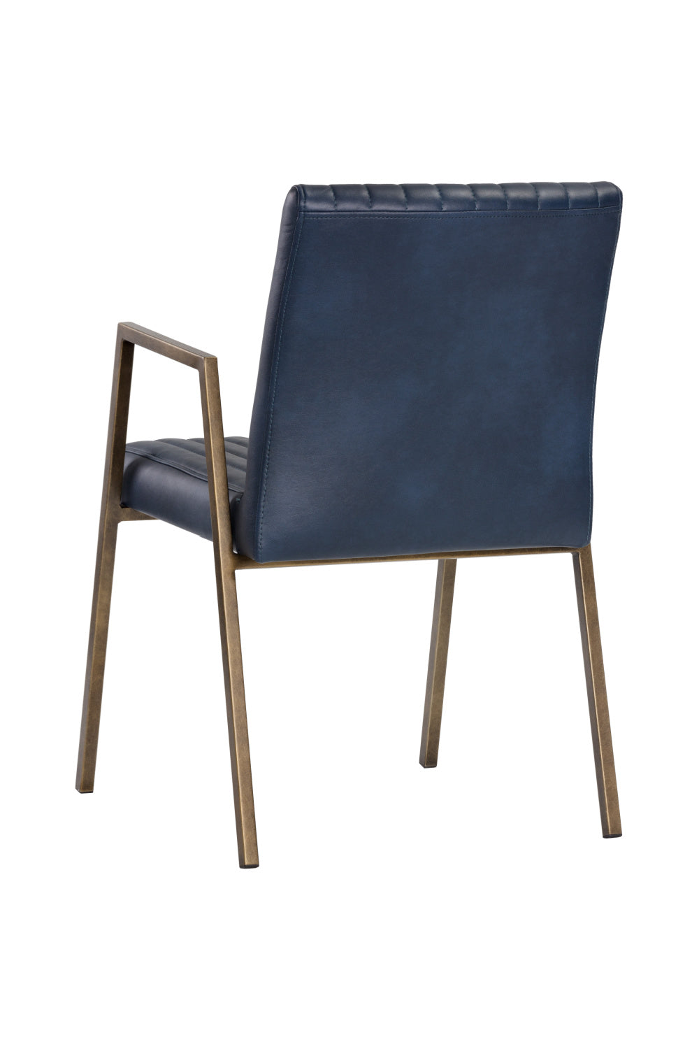 Modern European furniture - Channeled Leather Look Dining Chair - www.oroa.com