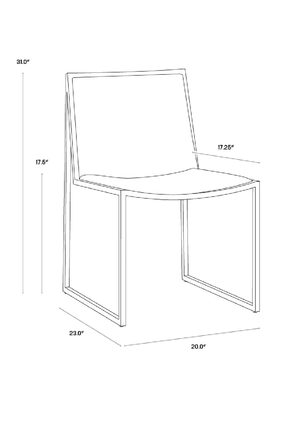 Modern European furniture - Cream Leather Look Dining Chairs (2) - www.oroa.com