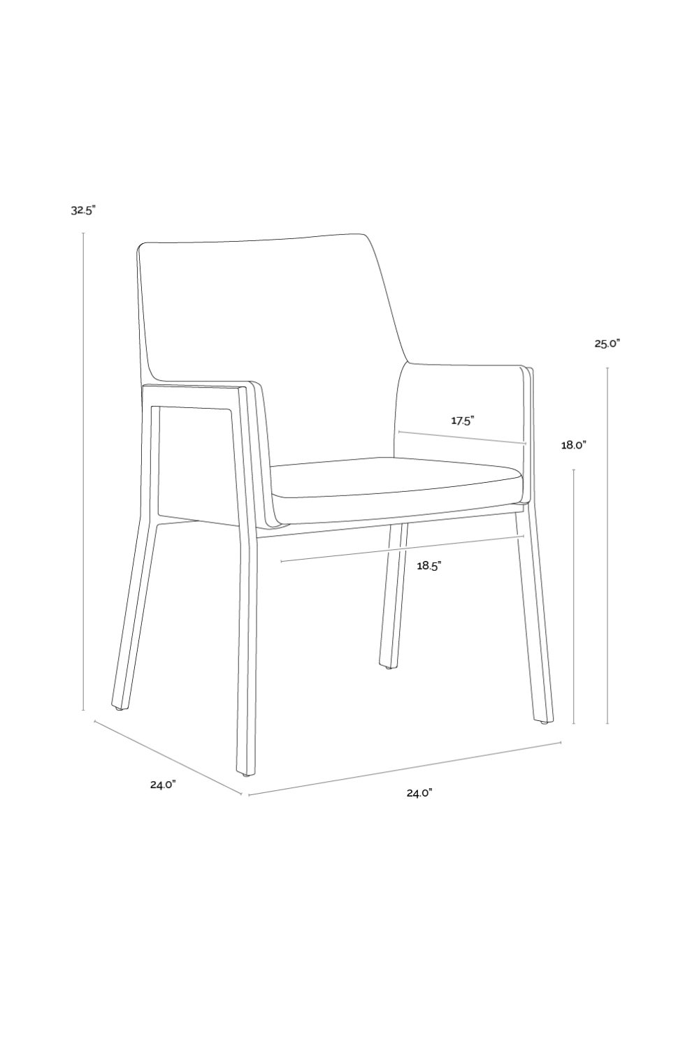 Modern European furniture - Leather Look Dining Armchair - www.oroa.com