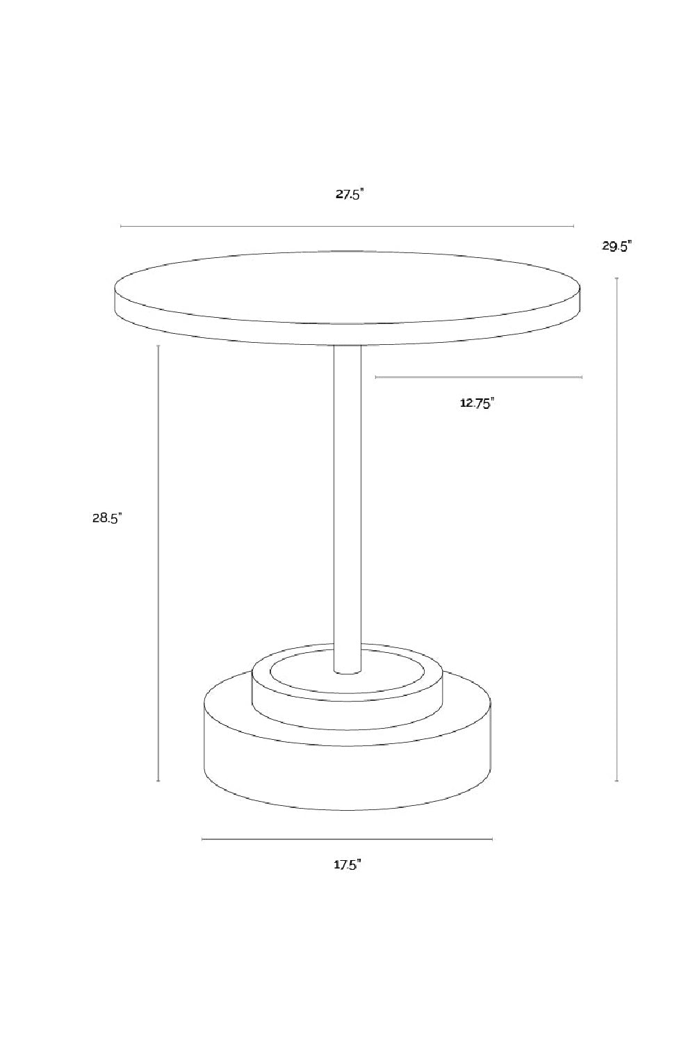 Modern European furniture - Round Indoor/Outdoor Concrete Bistro Table - www.oroa.com | Oroa.com