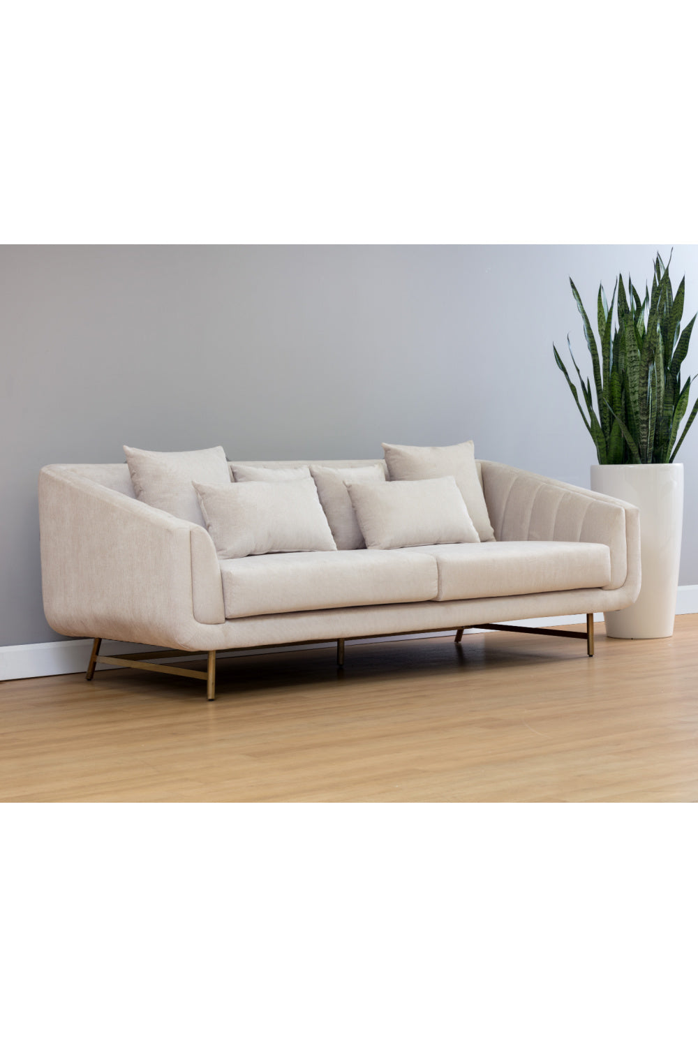 Modern European furniture - Channeled-Back 6-Cushion Sofa - www.oroa.com | Oroa.com