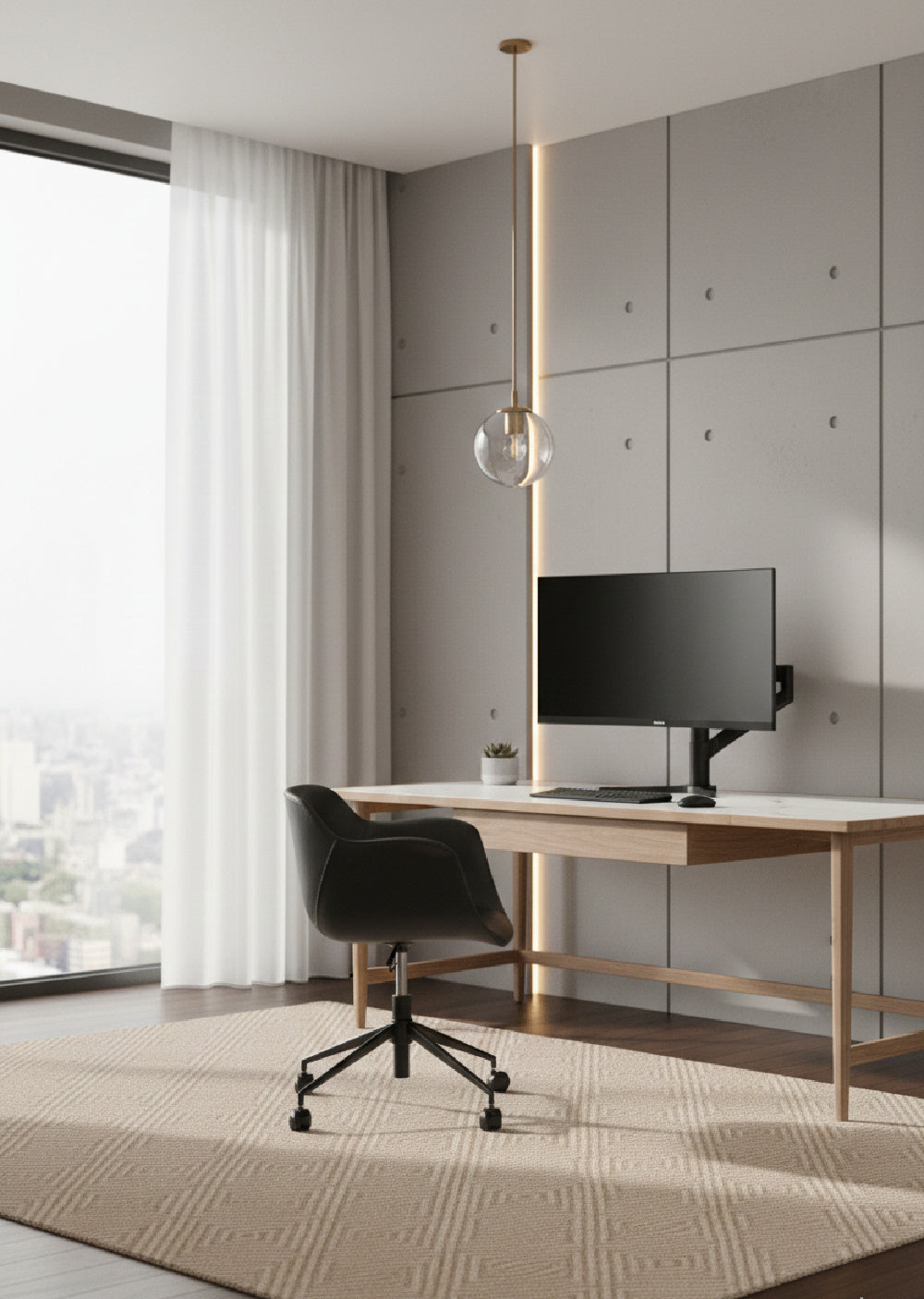 Modern European furniture - Swivel Upholstered Office Chair - www.oroa.com | Oroa.com