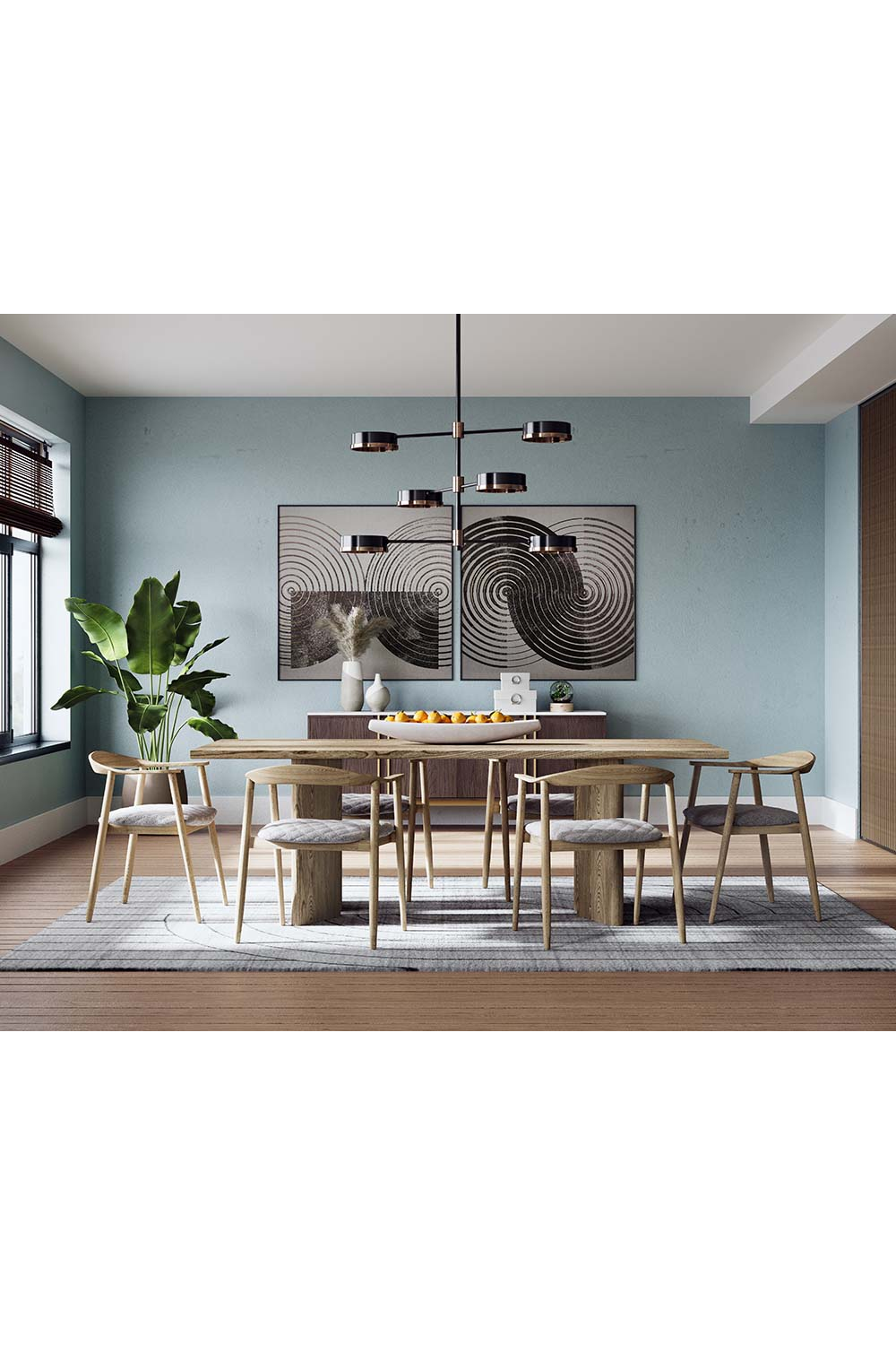 Modern European furniture - Adjustable Arm 6-Light Chandelier - www.oroa.com | Oroa.com