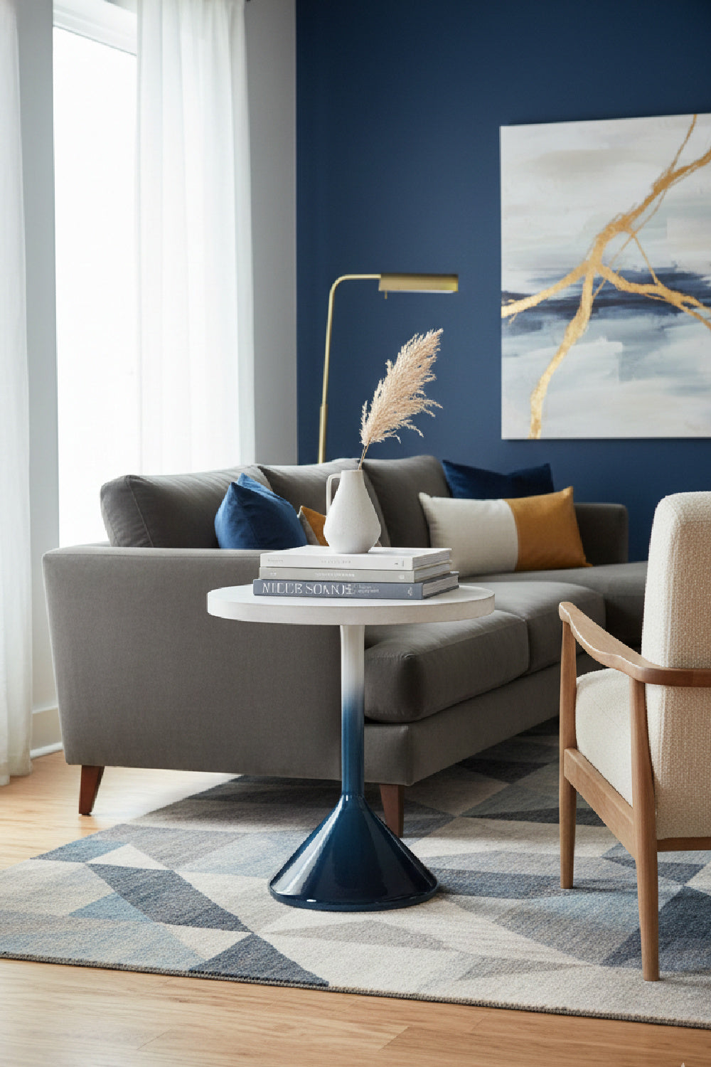 Modern European furniture - Blue Ombre End Table - www.oroa.com | Oroa.com