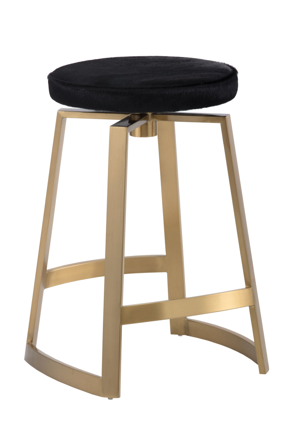 Modern European furniture - Gold-Base Swivel Counter Stool - www.oroa.com | Oroa.com