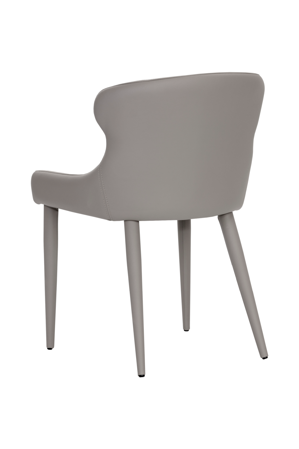 Modern European furniture - Taupe Leather Dining Chairs (2) - www.oroa.com | Oroa.com