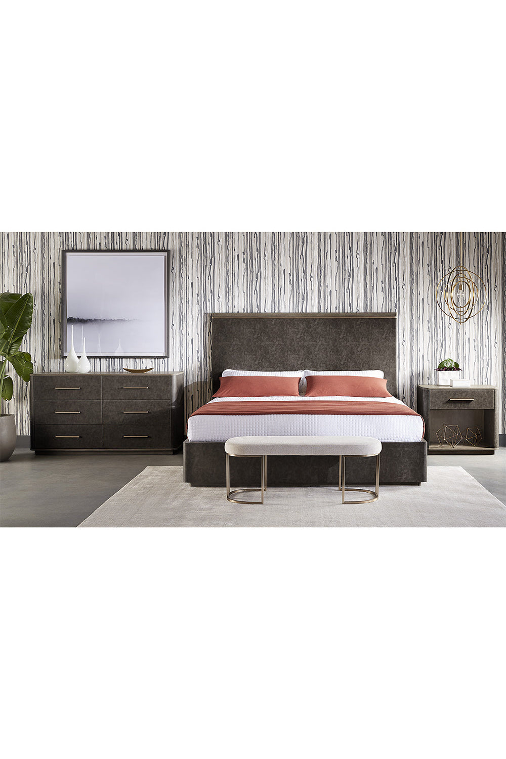 Modern European furniture - Oval Cream Fabric Bench - www.oroa.com | Oroa.com