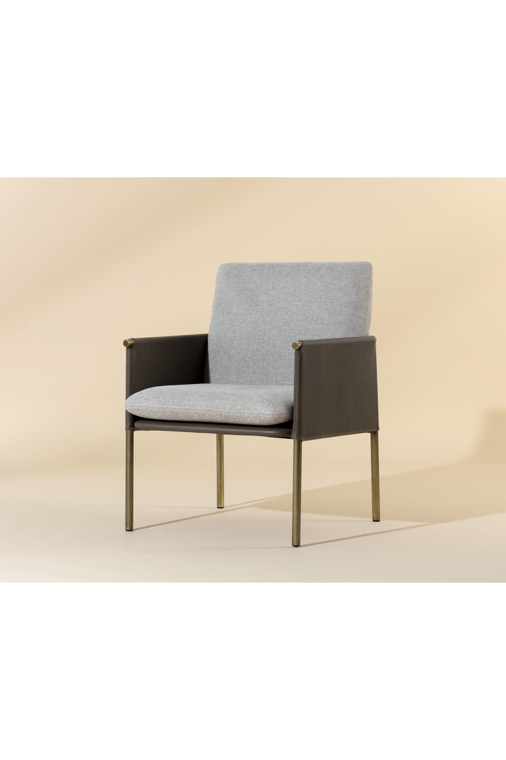 Modern European furniture - Leather Arm Gray Lounge Chair - www.oroa.com
