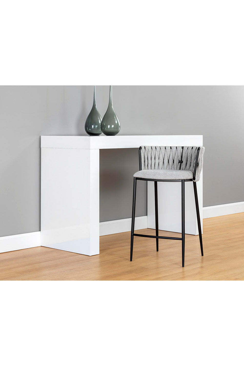 Modern European furniture - Weaved Back Counter Stool - www.oroa.com | Oroa.com