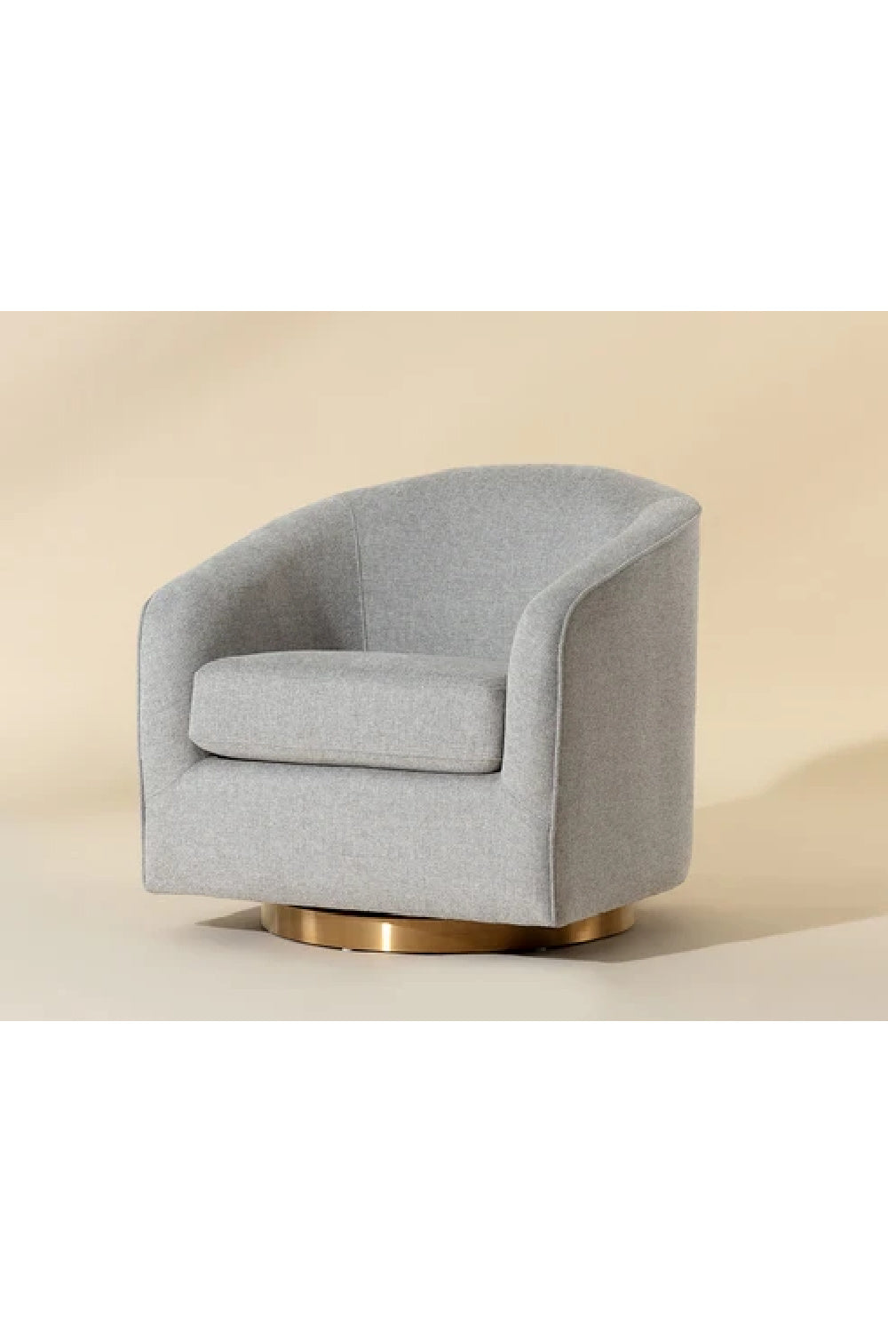 Modern European furniture - Curved Swivel Lounge Chair - www.oroa.com | Oroa.com