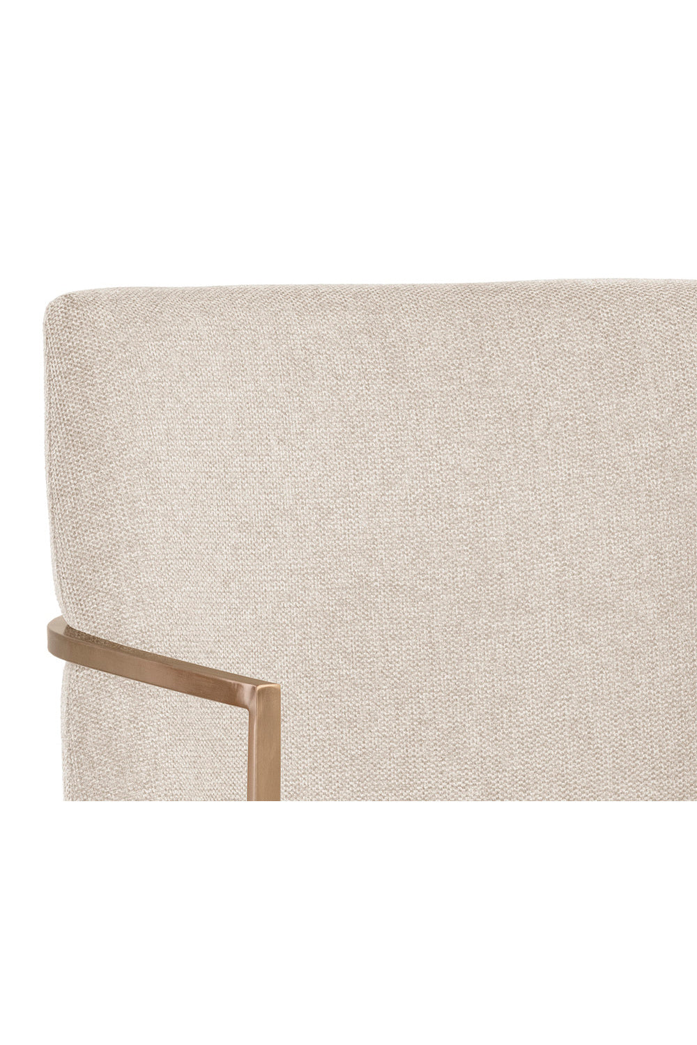 Modern European furniture - Antique Brass Framed Dining Armchair - www.oroa.com | Oroa.com