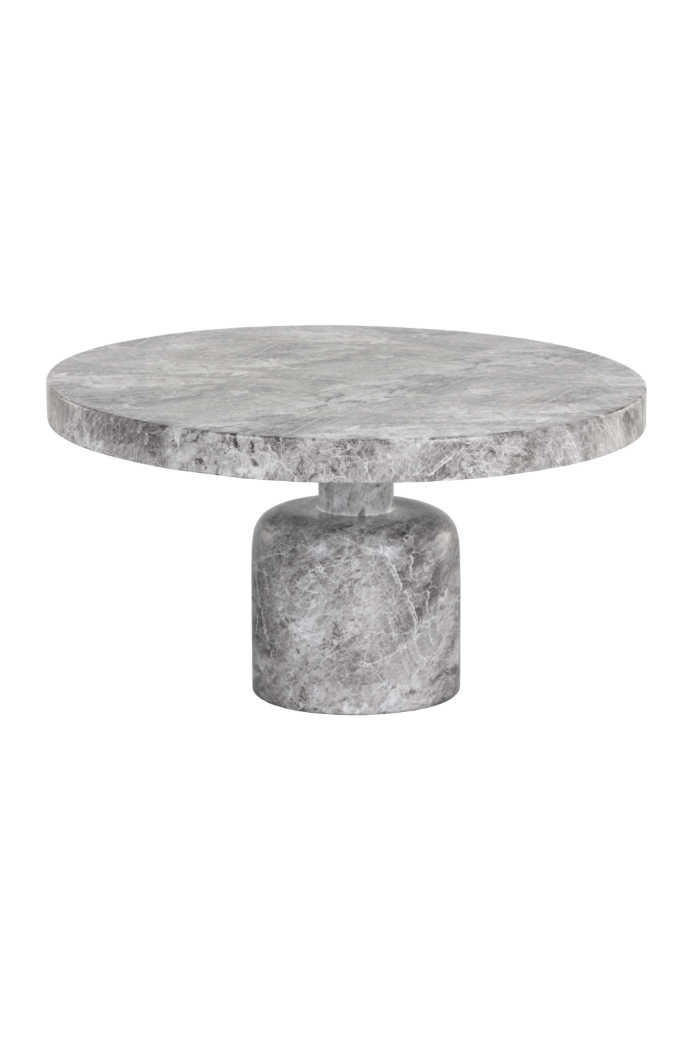 Modern European furniture - Gray Marble-Look Coffee Table - www.oroa.com | Oroa.com