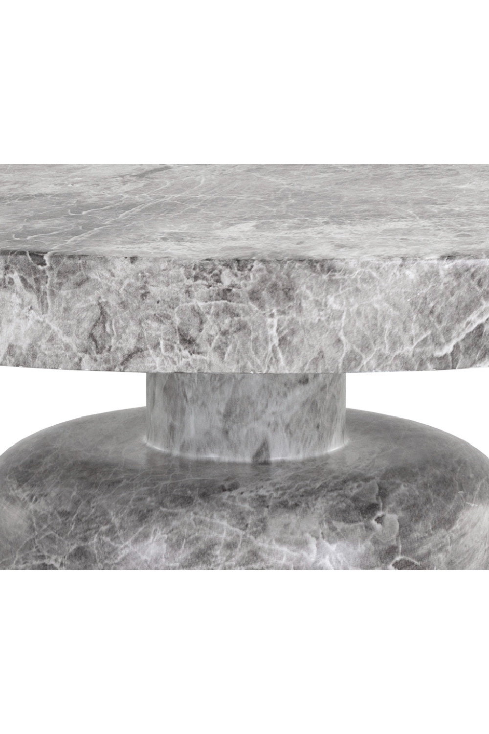 Modern European furniture - Gray Marble-Look Coffee Table - www.oroa.com | Oroa.com