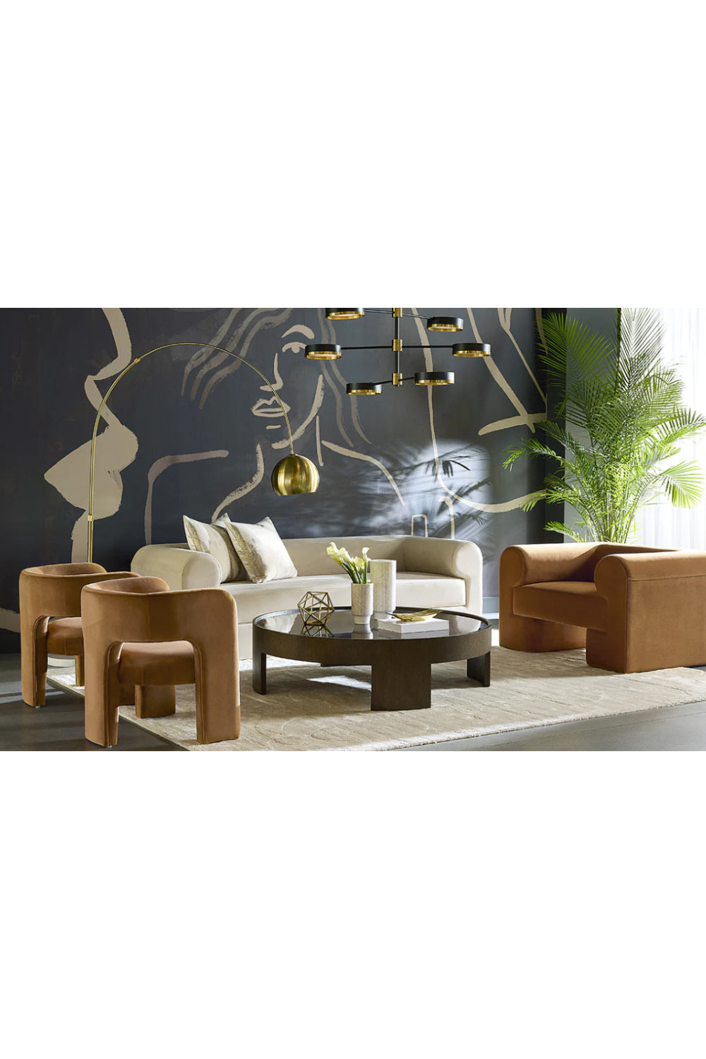Modern European furniture - Arched Iron Floor Lamp - www.oroa.com | Oroa.com