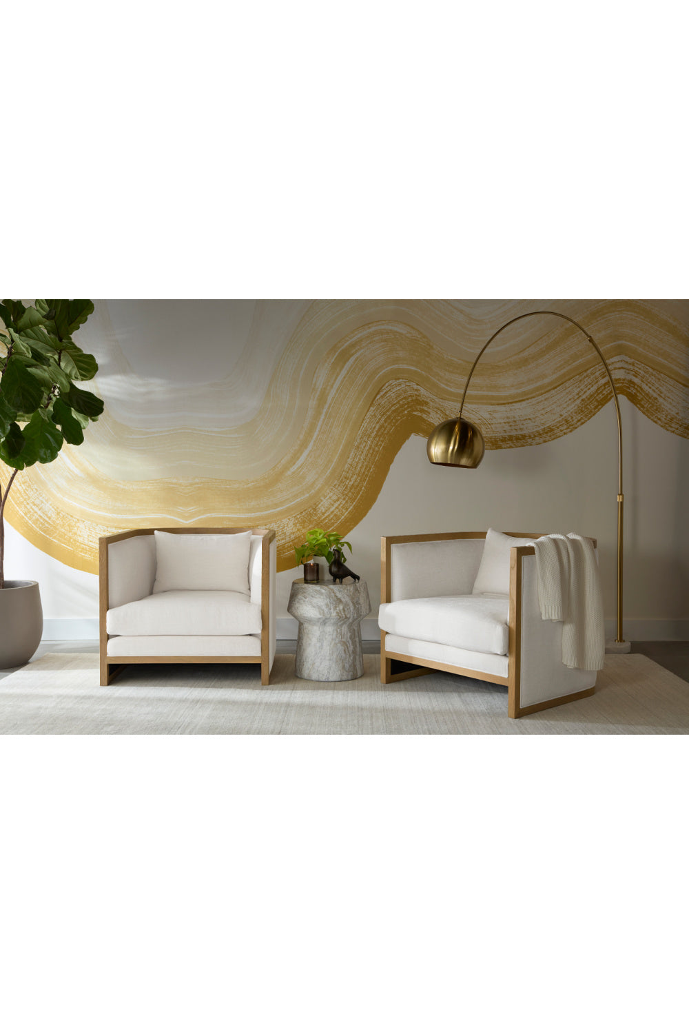 Modern European furniture - Arched Iron Floor Lamp - www.oroa.com | Oroa.com