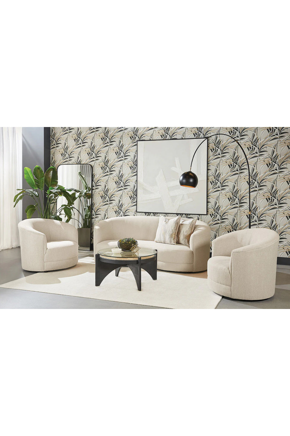 Modern European furniture - Arched Iron Floor Lamp - www.oroa.com | Oroa.com