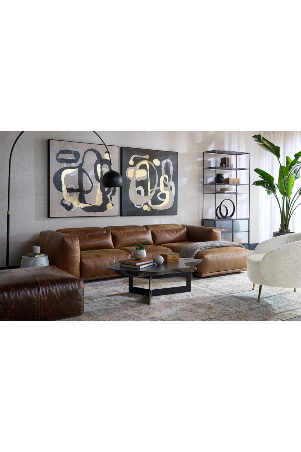 Modern European furniture - Arched Iron Floor Lamp - www.oroa.com | Oroa.com