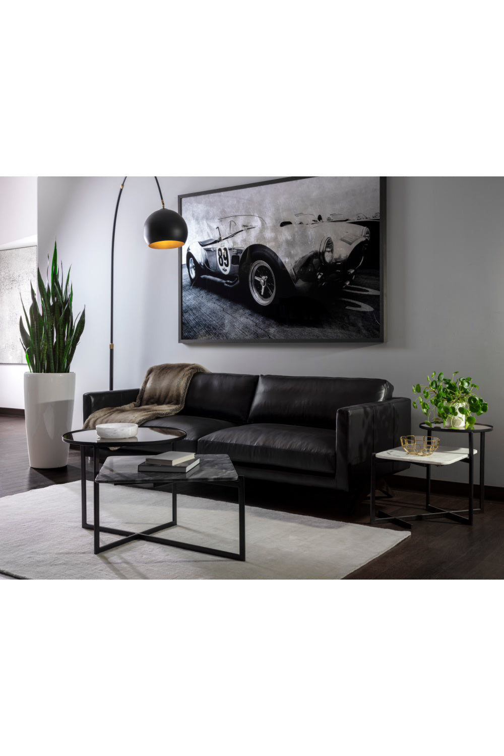 Modern European furniture - Arched Iron Floor Lamp - www.oroa.com | Oroa.com