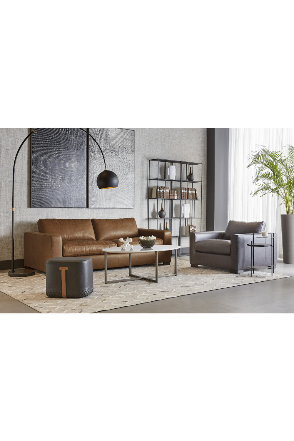 Modern European furniture - Arched Iron Floor Lamp - www.oroa.com | Oroa.com