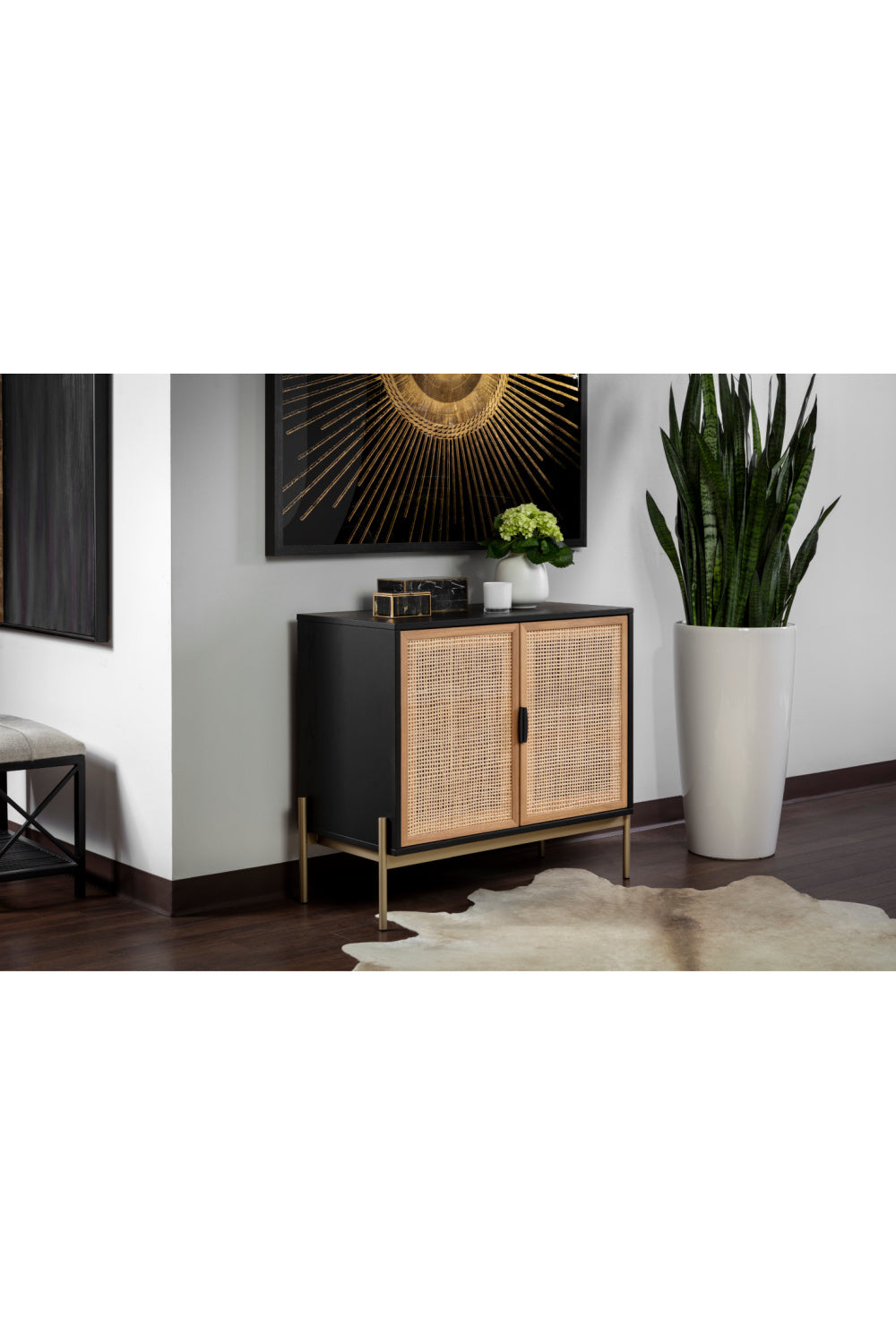 Modern European furniture - 2-Door Rattan Sideboard S - www.oroa.com