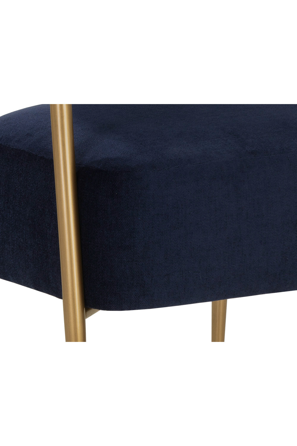 Modern European furniture - Antique Brass Legs Lounge Chair - www.oroa.com | Oroa.com