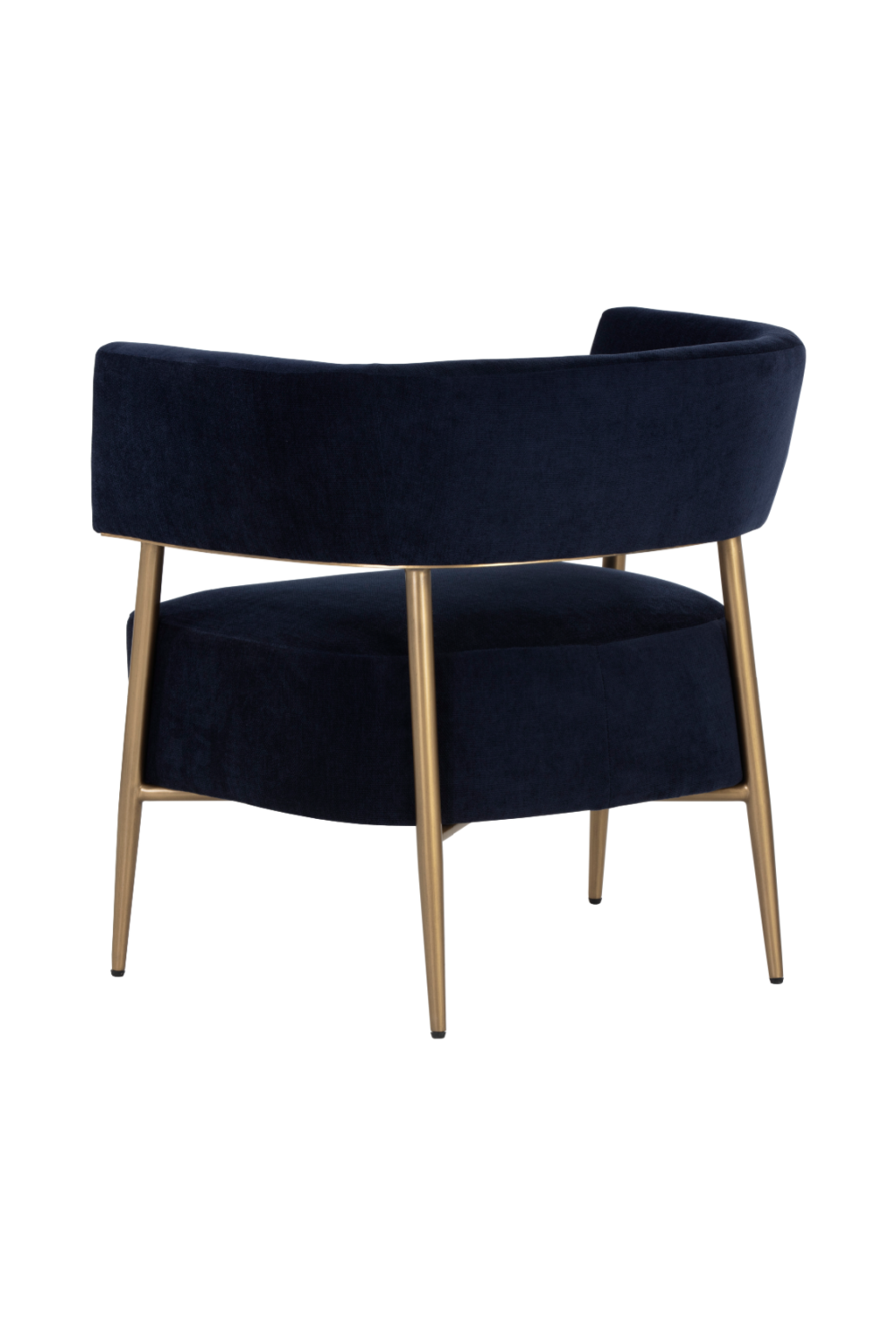 Modern European furniture - Antique Brass Legs Lounge Chair - www.oroa.com | Oroa.com