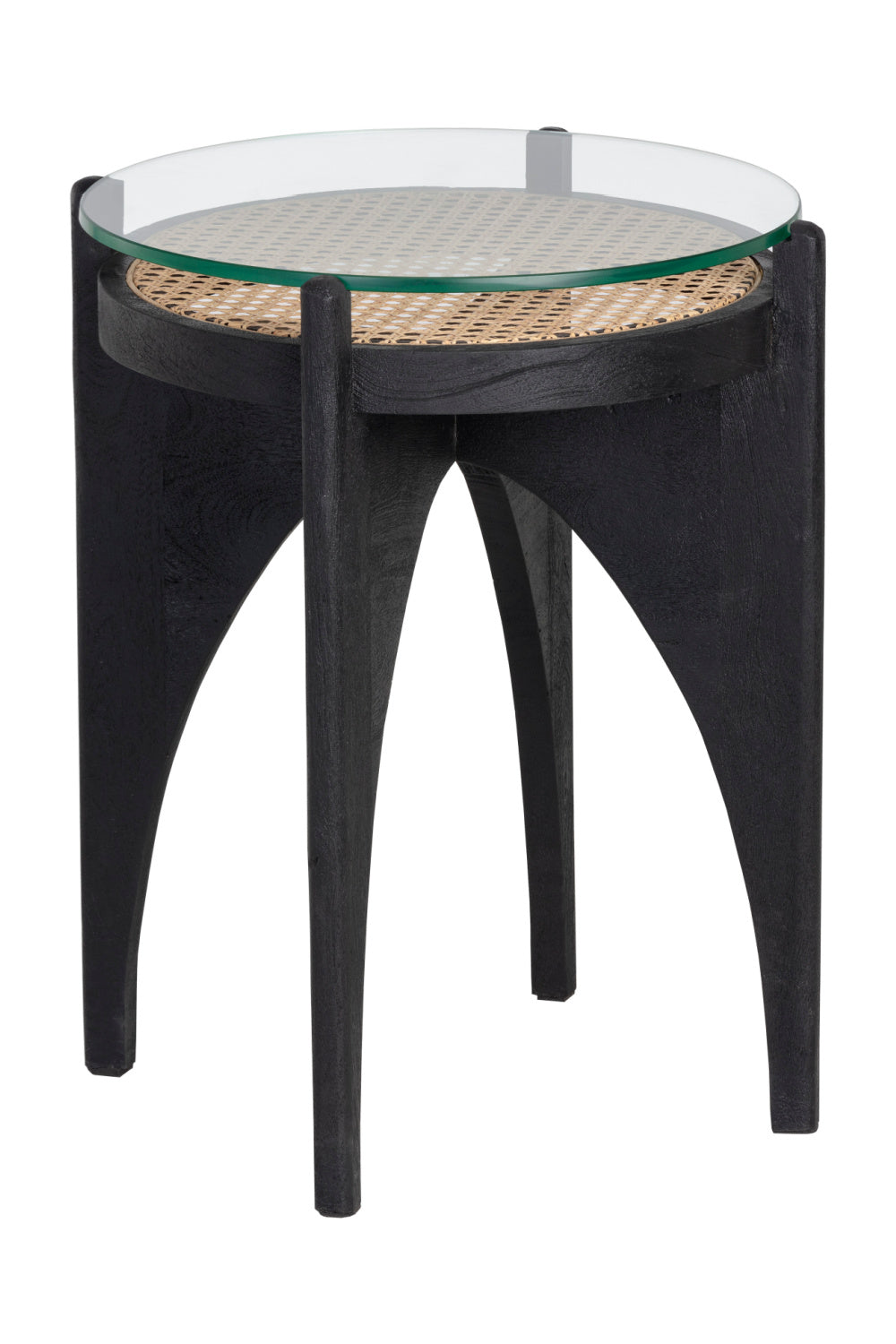 Modern European furniture - Black Wood Base End Table - www.oroa.com | Oroa.com