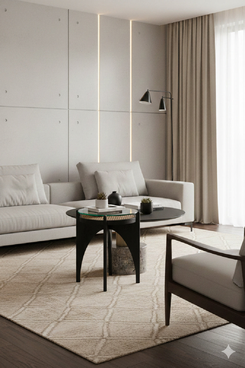 Modern European furniture - Black Wood Base End Table - www.oroa.com | Oroa.com