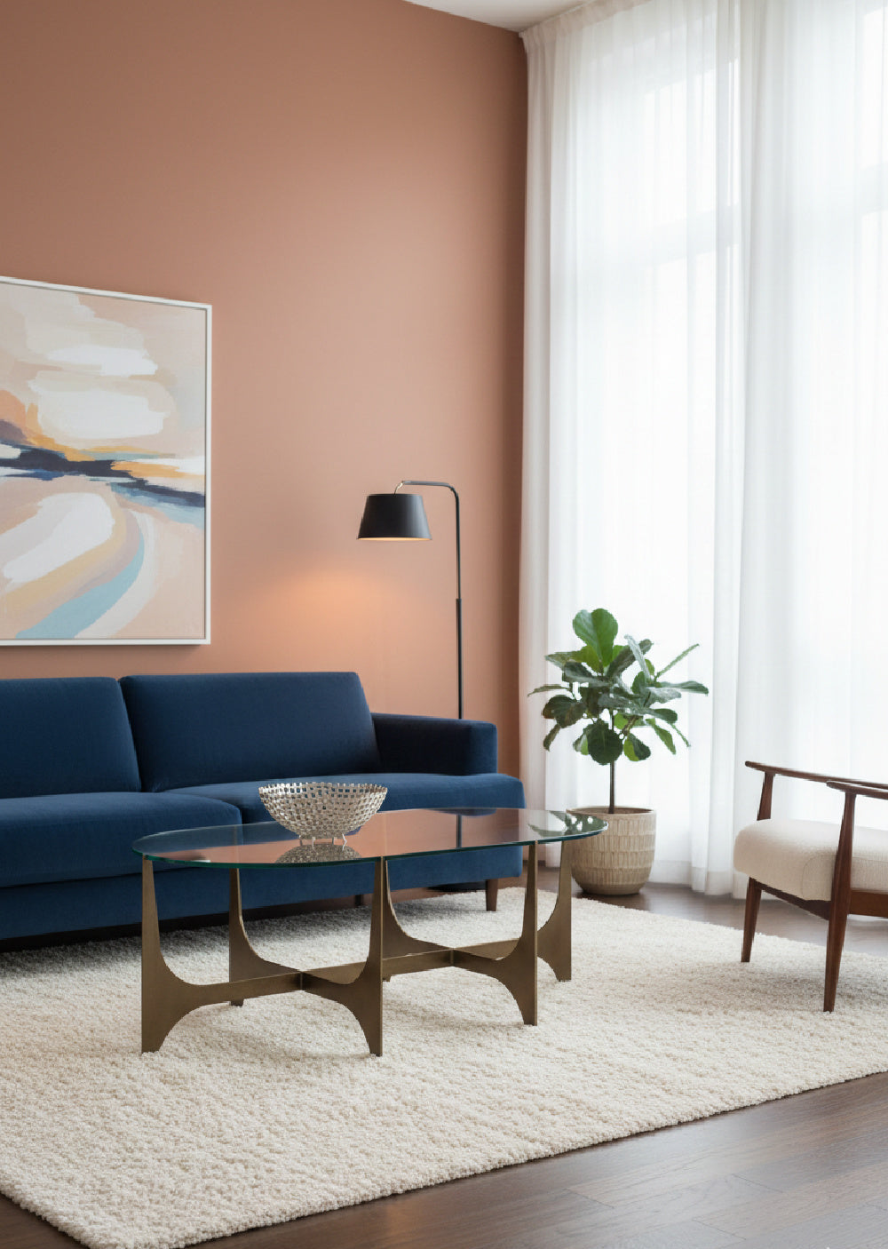 Modern European furniture - Oval Clear Glass Coffee Table - www.oroa.com | Oroa.com