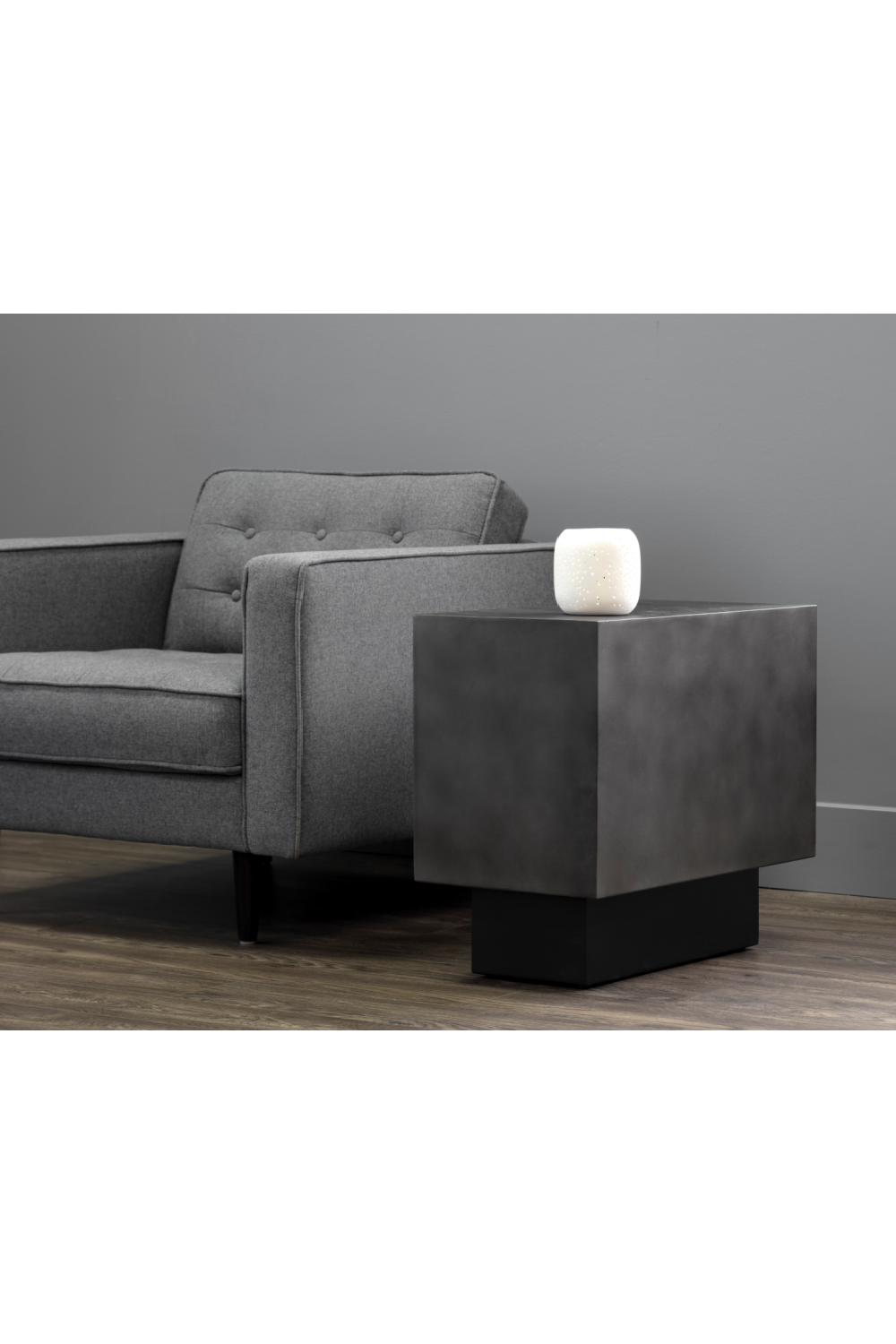 Modern European furniture - Rectangular Brass Side Table - www.oroa.com | Oroa.com