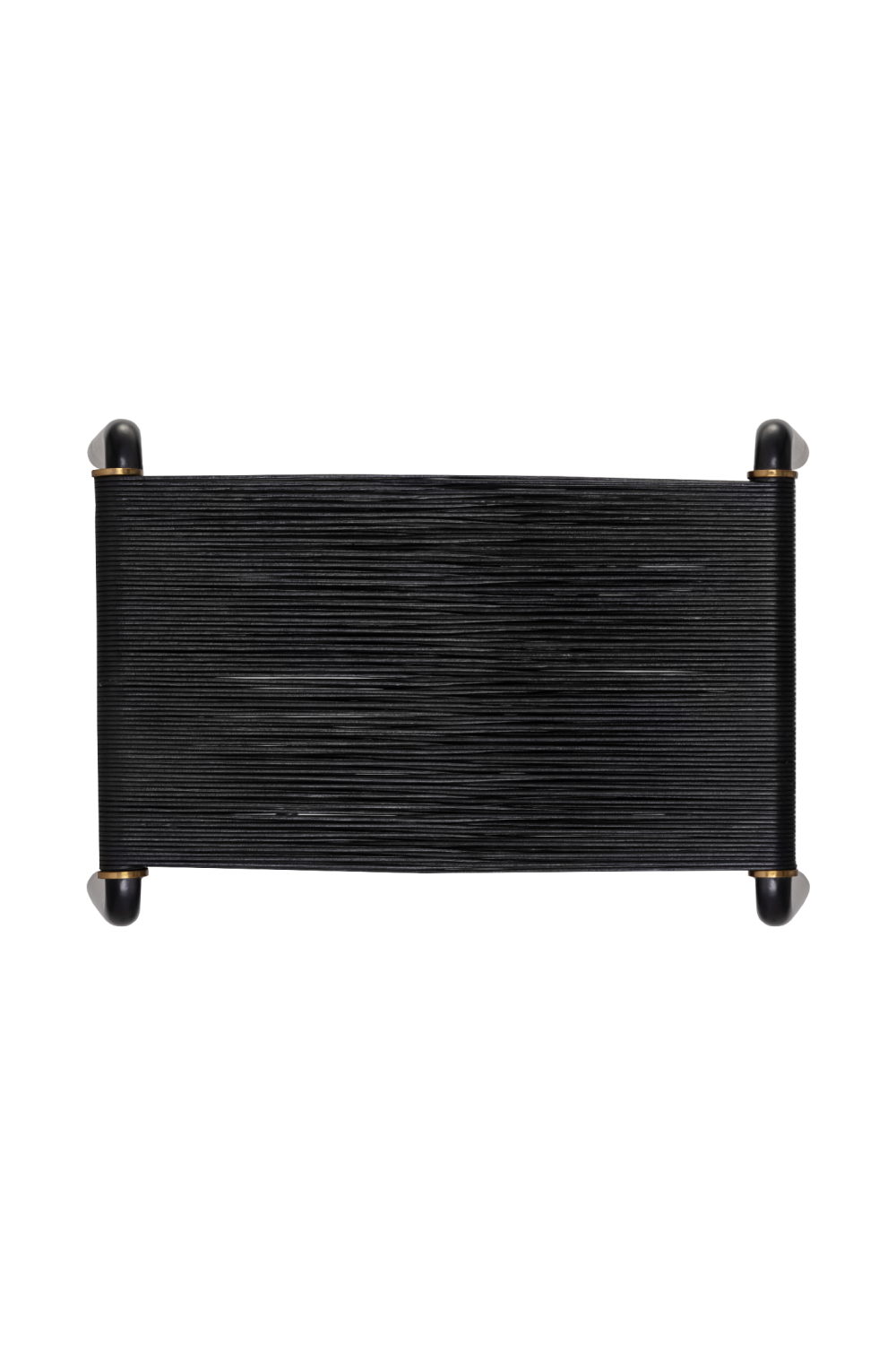 Modern European furniture - Black Leather Cord Stool - www.oroa.com