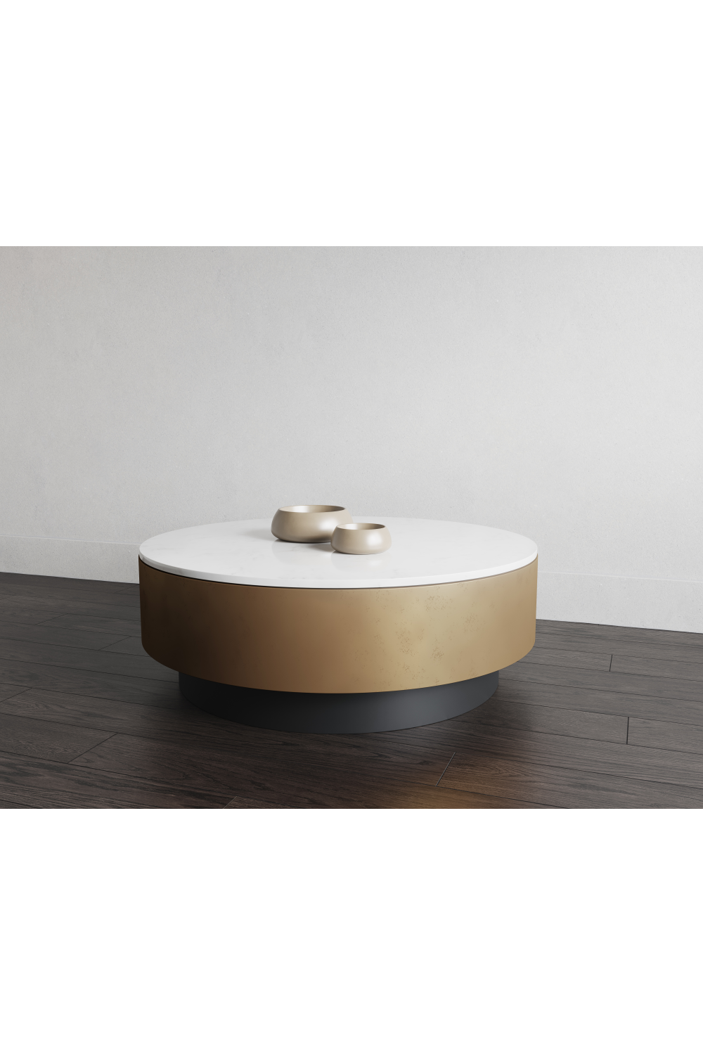 Modern European furniture - Round White Marble Coffee Table - www.oroa.com | Oroa.com