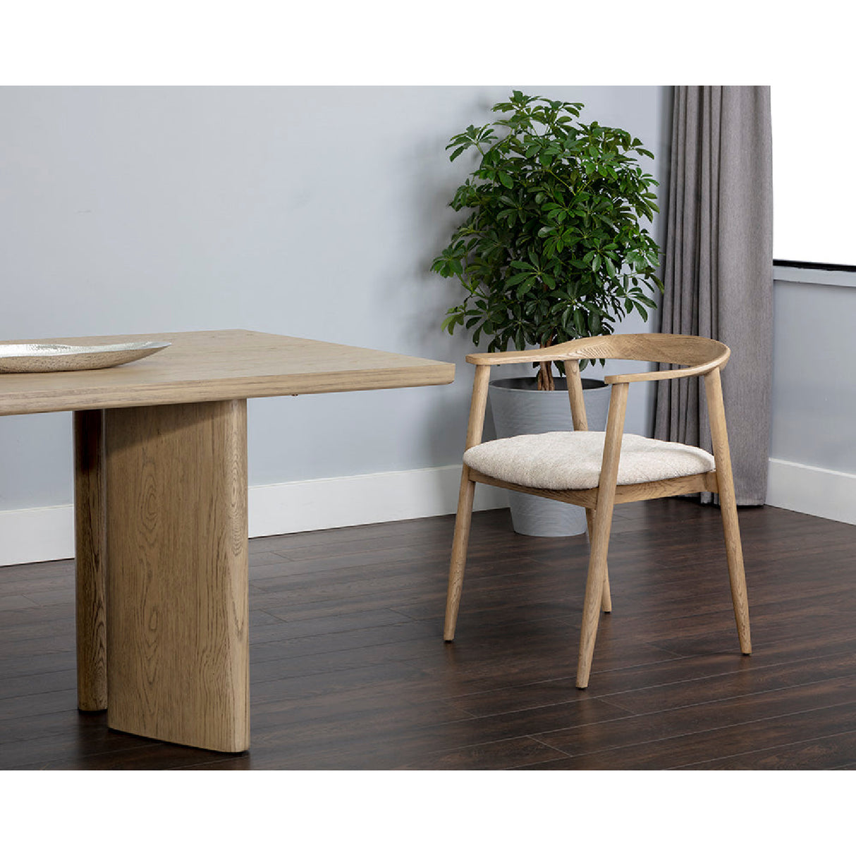 Modern European furniture - Weathered Oak Dining Armchair - www.oroa.com | Oroa.com