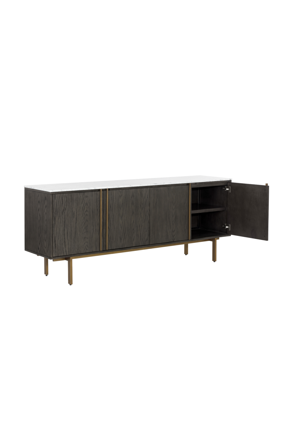 Modern European furniture - Weathered Oak 4-Door Sideboard - www.oroa.com | Oroa.com